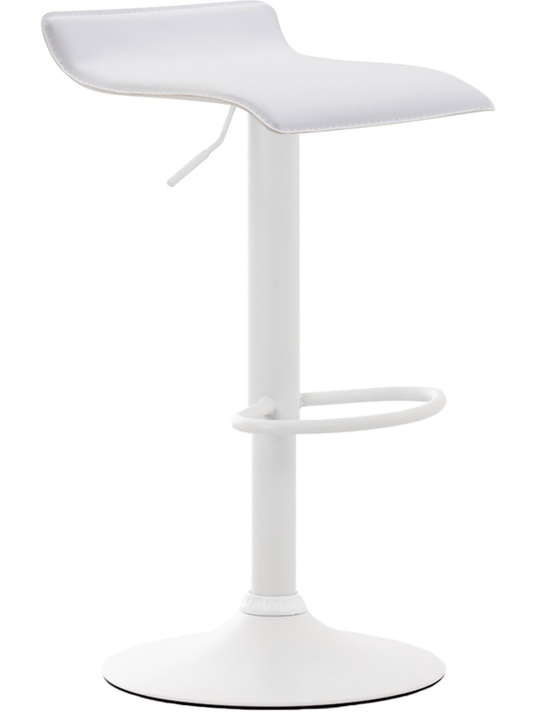 Barkruk Dyn V2 kunstleer, wit
