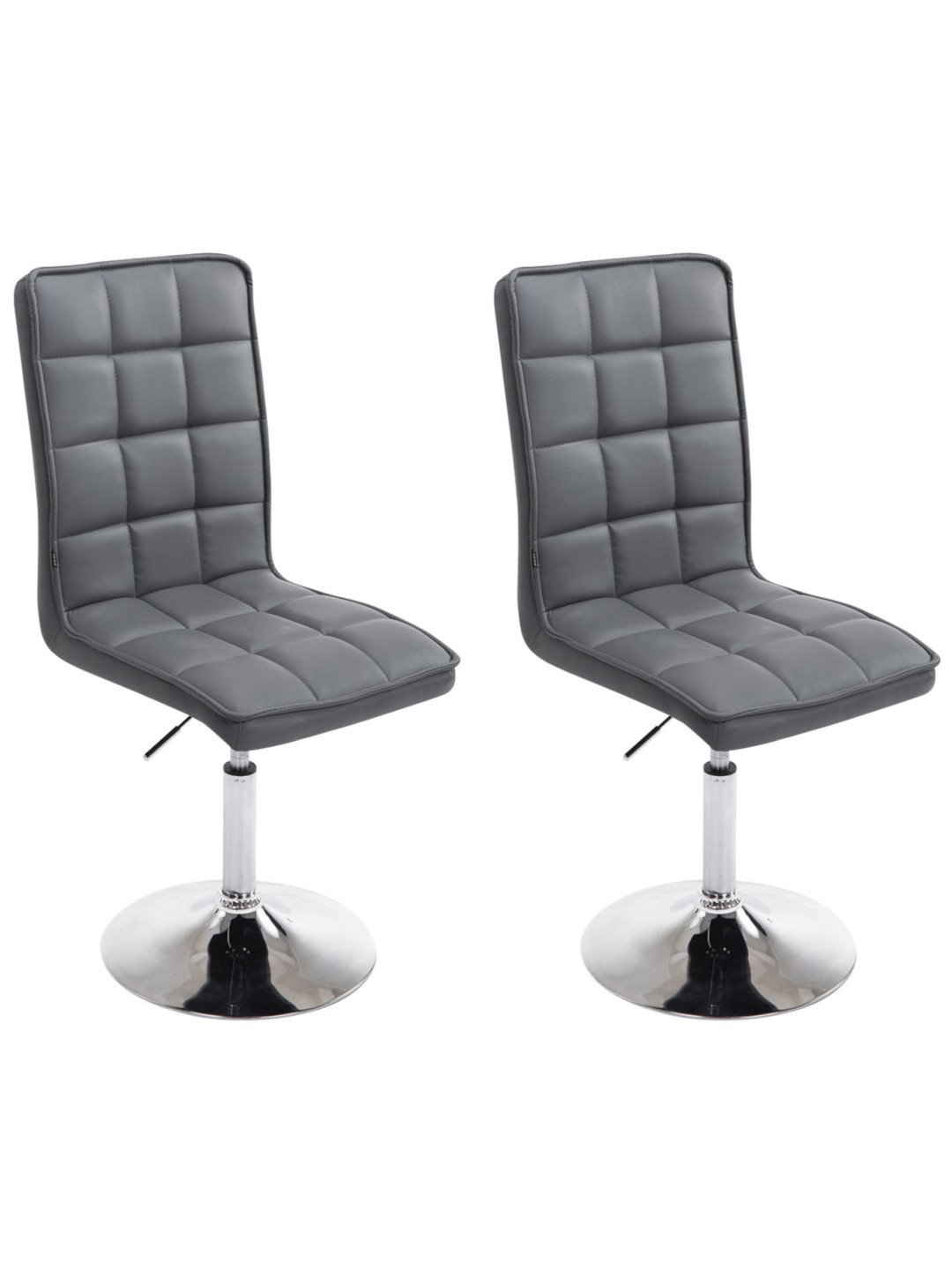 Set van 2 eetkamerstoelen Peking V2, grijs