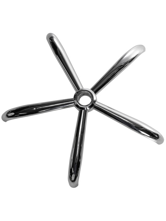 Voetskruis rond, chroom