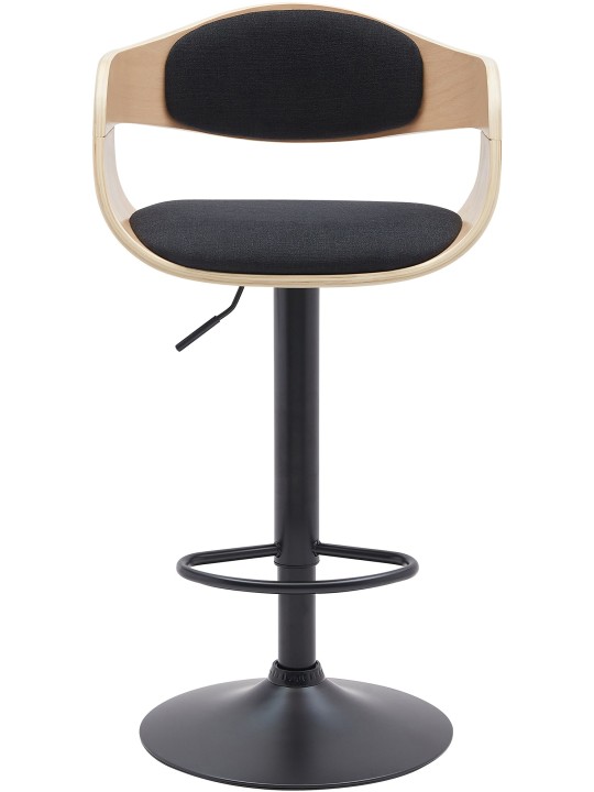 Barkruk Kingston B stof, naturel/zwart