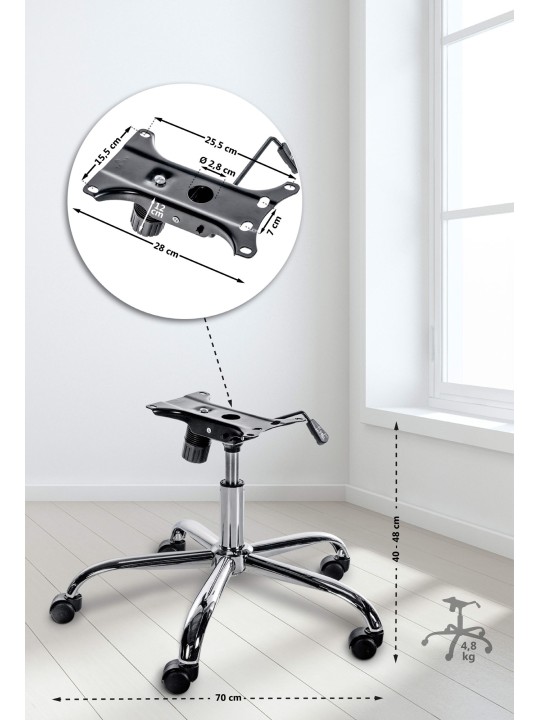 Frame bureaustoel 1, chroom Frame bureaustoel 1, chroom