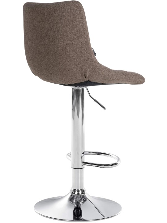 Barkruk Jerry stof chroom, taupe Barkruk Jerry stof chroom, taupe