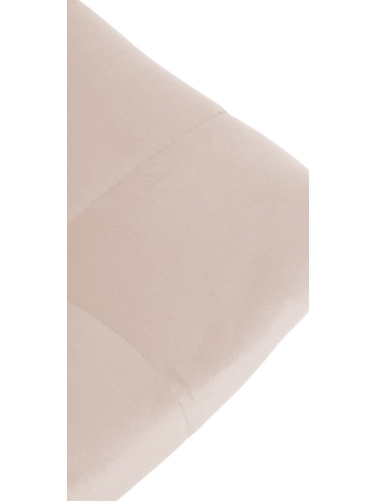 Barkruk Jerry Fluweel Chroom, beige