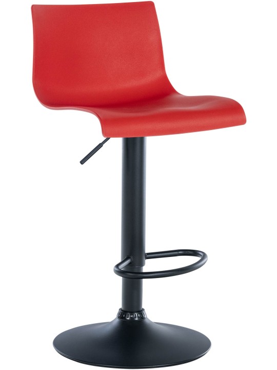 Barkruk Branford kunststof, rood