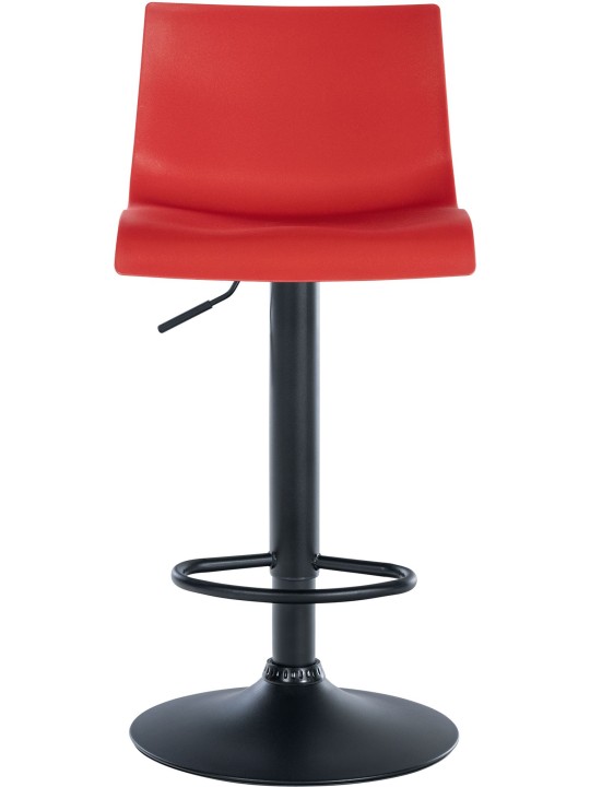 Barkruk Branford kunststof, rood