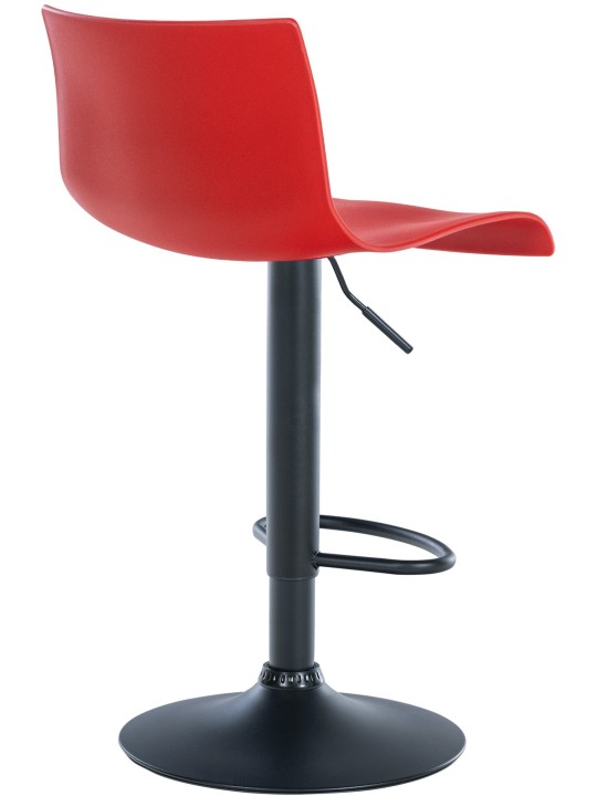 Barkruk Branford kunststof, rood