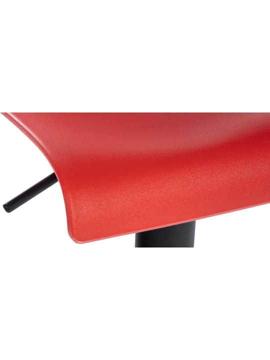 Barkruk Branford kunststof, rood