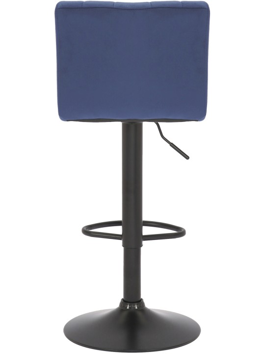 Barkruk Jamie fluweel, blauw