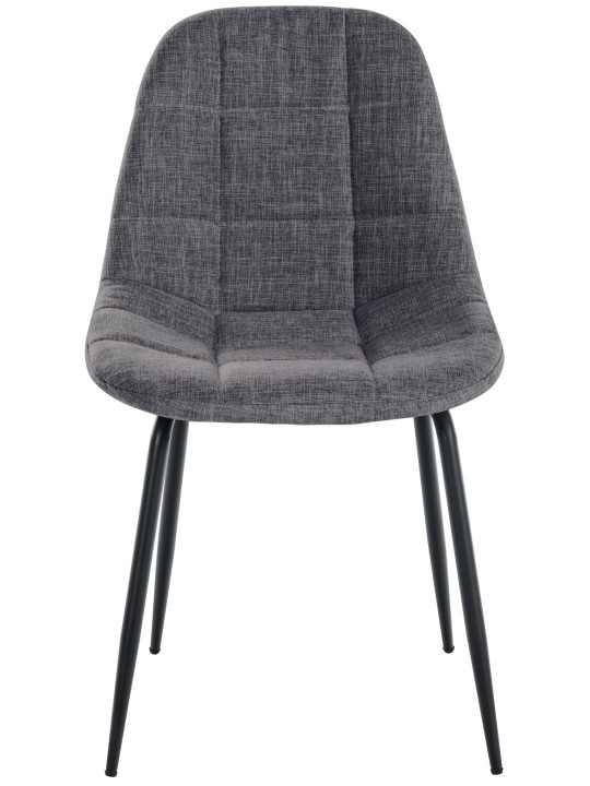Set van 2 stoelen Tom stof, lichtgrijs Set van 2 stoelen Tom stof, lichtgrijs