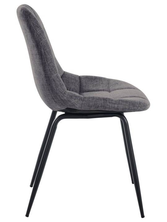 Set van 2 stoelen Tom stof, lichtgrijs Set van 2 stoelen Tom stof, lichtgrijs