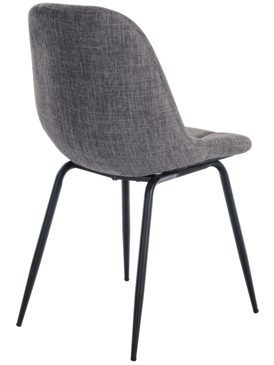 Set van 2 stoelen Tom stof, lichtgrijs Set van 2 stoelen Tom stof, lichtgrijs