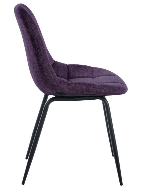 Set van 2 stoelen Tom stof, paars Set van 2 stoelen Tom stof, paars