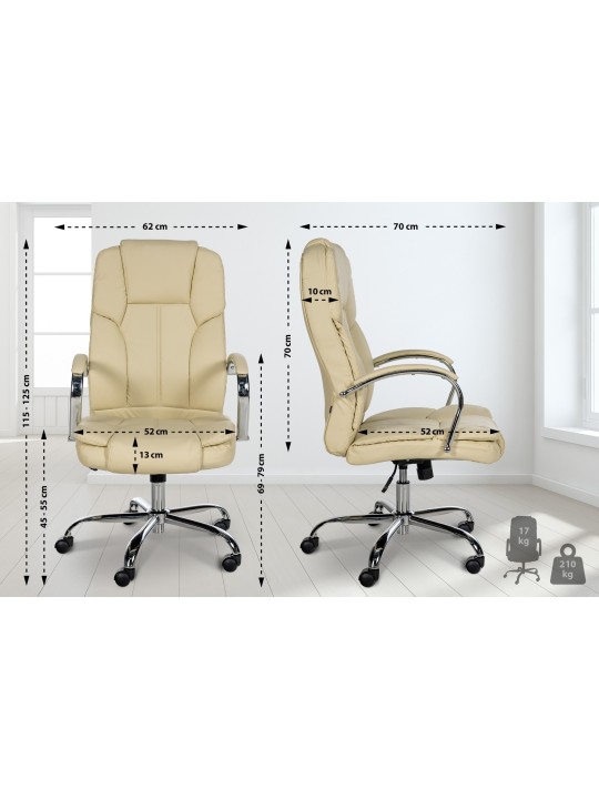 Bureaustoel BIG Xanthos, crème Bureaustoel BIG Xanthos, crème
