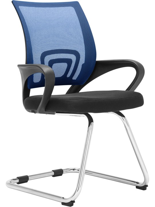 Bezoekersstoel Eureka, blauw