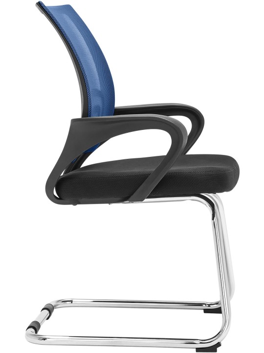 Bezoekersstoel Eureka, blauw