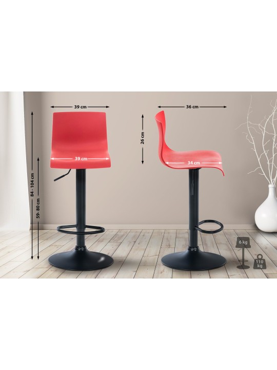 Barkruk Hoover B, rood Barkruk Hoover B, rood