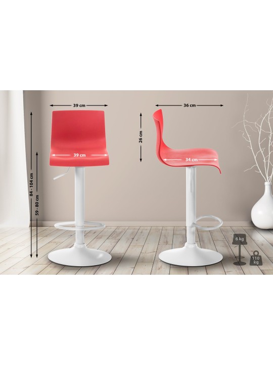 Barkruk Hoover W, rood Barkruk Hoover W, rood