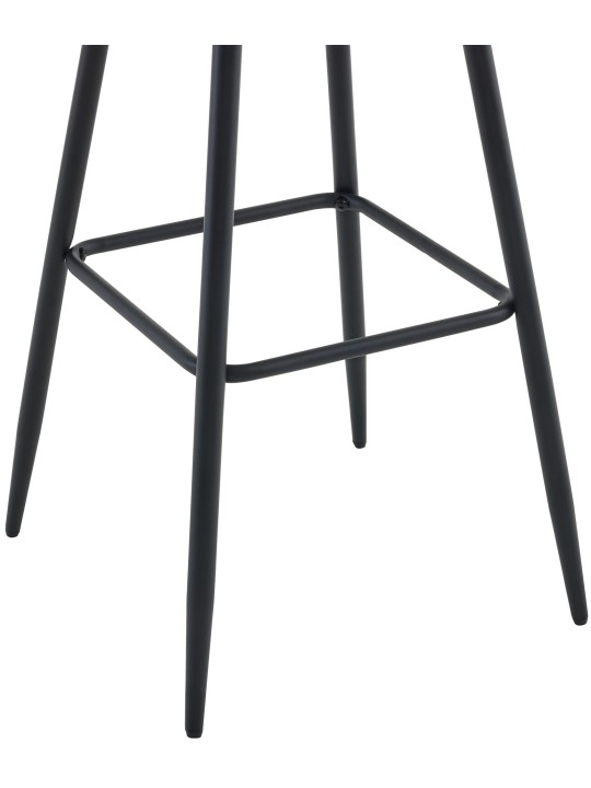 Barkruk Dartford fluweel, bruin