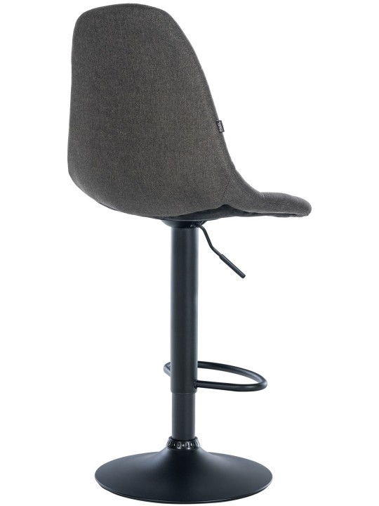 Barkruk Elmore stof B, donkergrijs