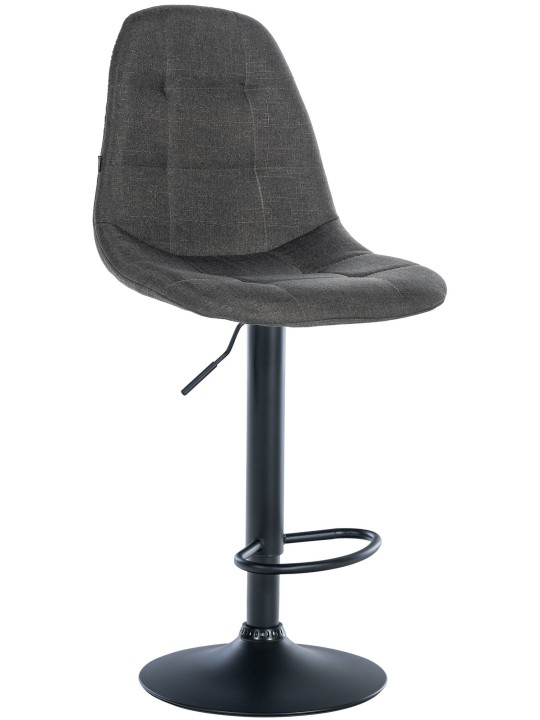 Barkruk Elmore stof B, donkergrijs