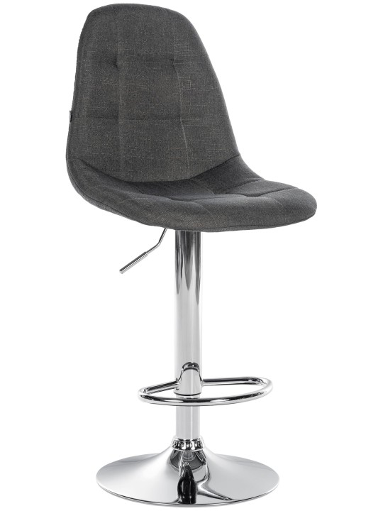 Barkruk Elmore stof C, donkergrijs