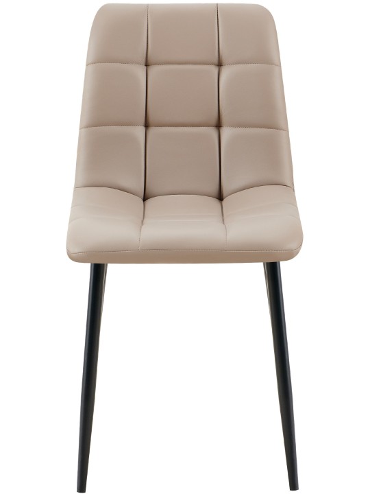 Set van 4 eetkamerstoelen Antibes kunstleer, taupe Set van 4 eetkamerstoelen Antibes kunstleer, taupe