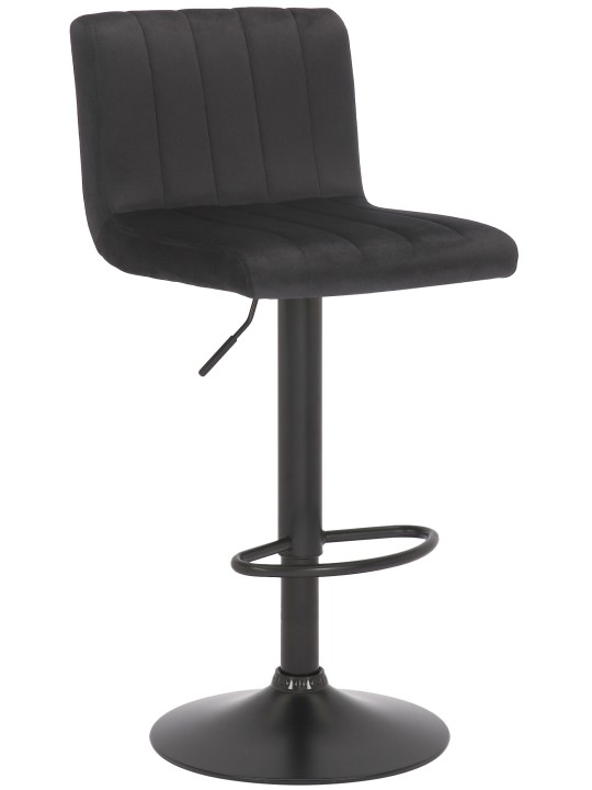 Barkruk Jamie fluweel, zwart Barkruk Jamie fluweel, zwart