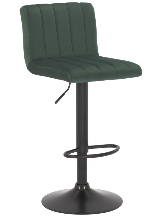 Barkruk Jamie fluweel, groen
