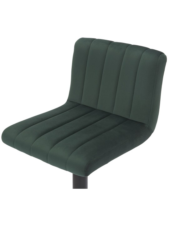Barkruk Jamie fluweel, groen