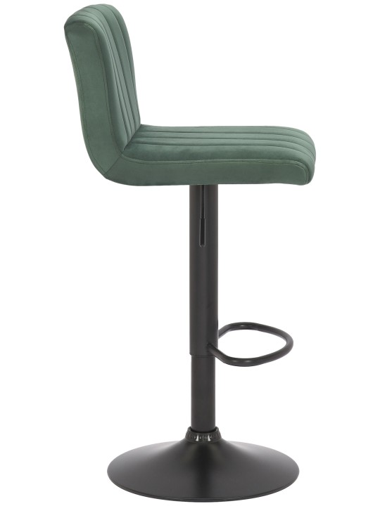 Barkruk Jamie fluweel, groen