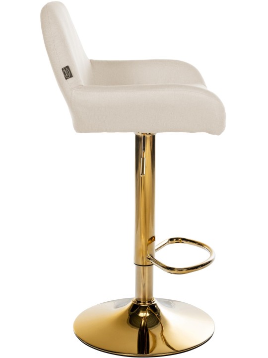 Barkruk Braga Gold stof, crème