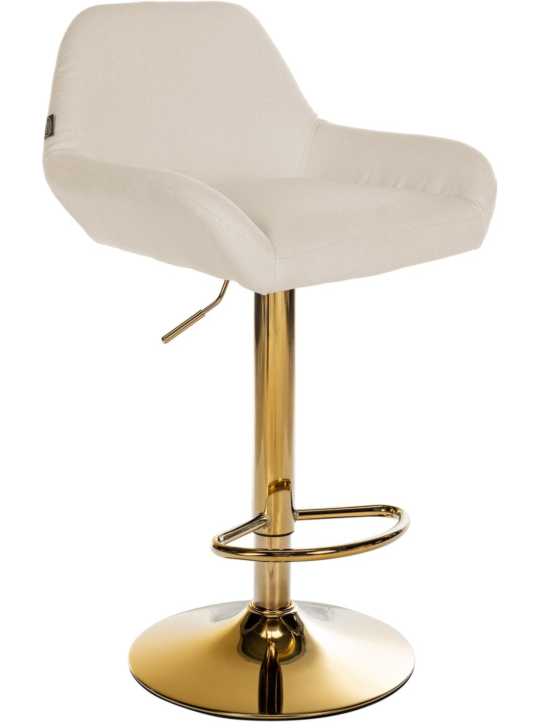 Barkruk Braga Gold stof, crème