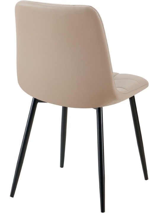 Eetkamerstoel Antibes kunstleer, taupe