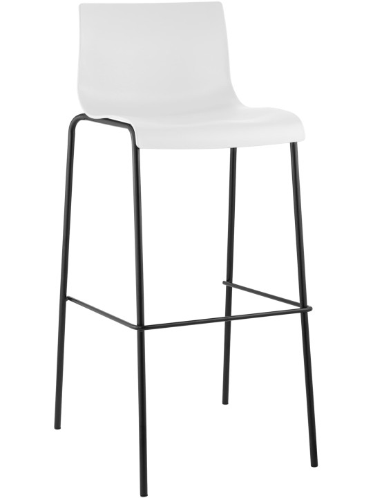 Barkruk Hoover 4-poots frame, wit