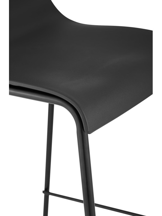 Barkruk Hoover 4-poots frame, zwart