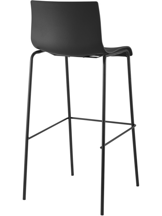 Barkruk Hoover 4-poots frame, zwart