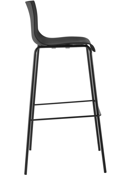 Barkruk Hoover 4-poots frame, zwart