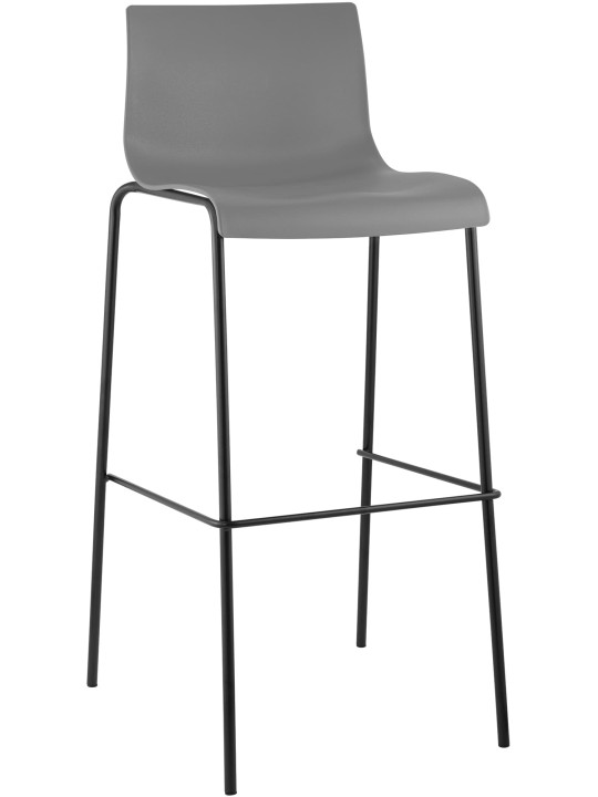 Barkruk Hoover 4-poots frame, grijs