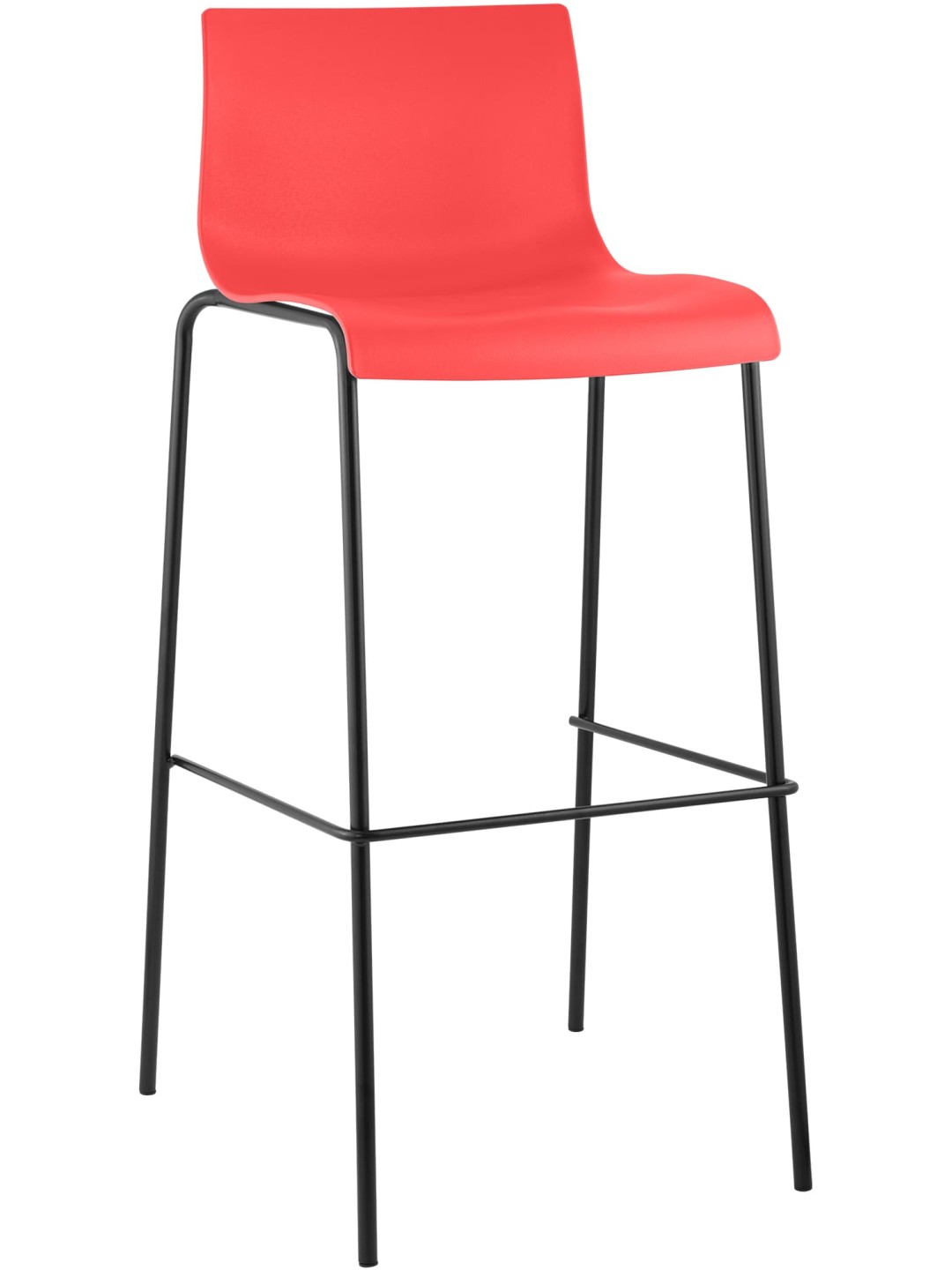 Barkruk Hoover 4-poots frame, rood