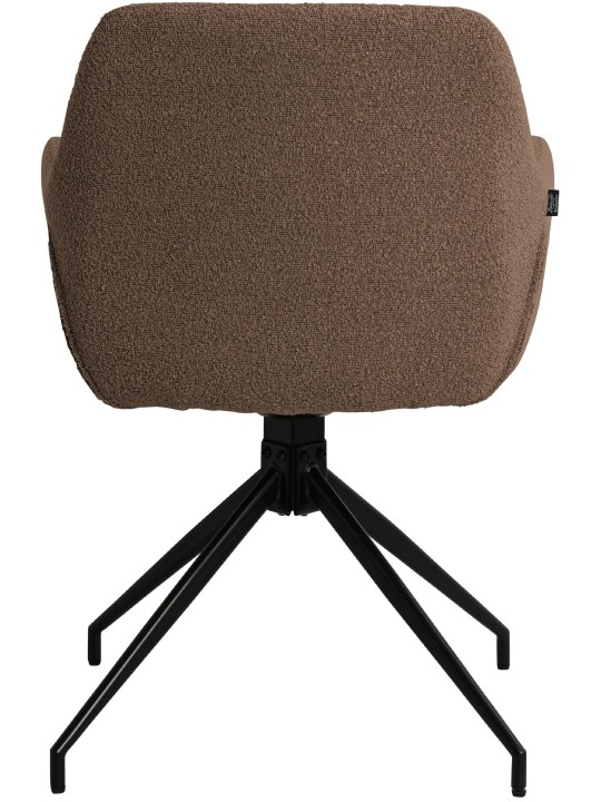 Eetkamerstoel Merlinda stof Teddy, bruin Eetkamerstoel Merlinda stof Teddy, bruin