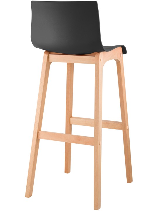 Barkruk Hoover Natura 4-poots frame, zwart