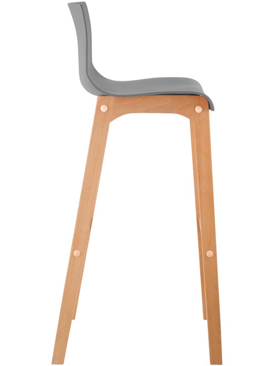 Barkruk Hoover Natura 4-poots frame, grijs
