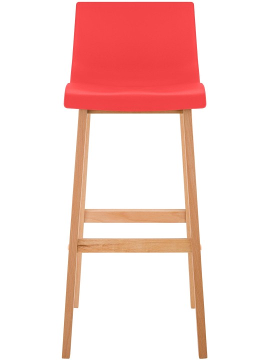 Barkruk Hoover Natura 4-poots frame, rood