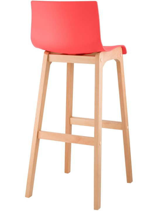 Barkruk Hoover Natura 4-poots frame, rood