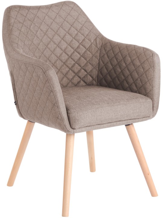 Eetkamerstoel Gent stof natura, taupe