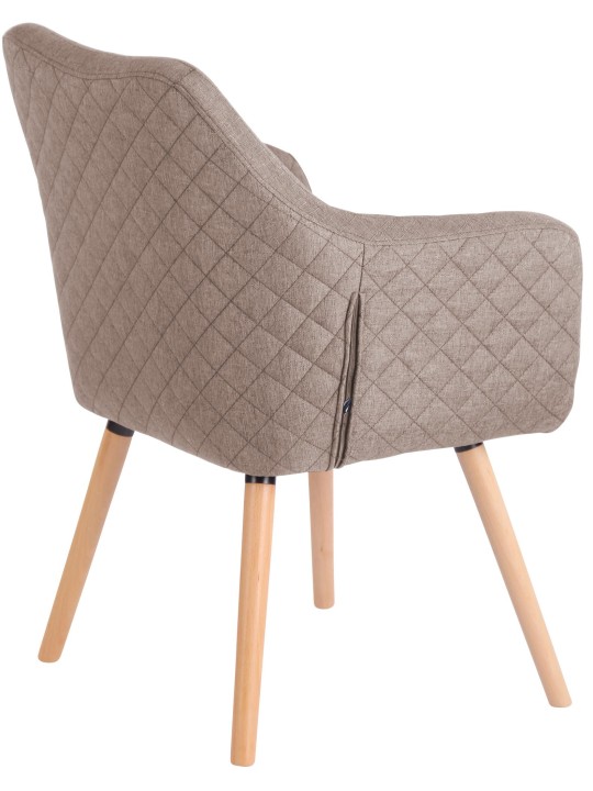 Eetkamerstoel Gent stof natura, taupe