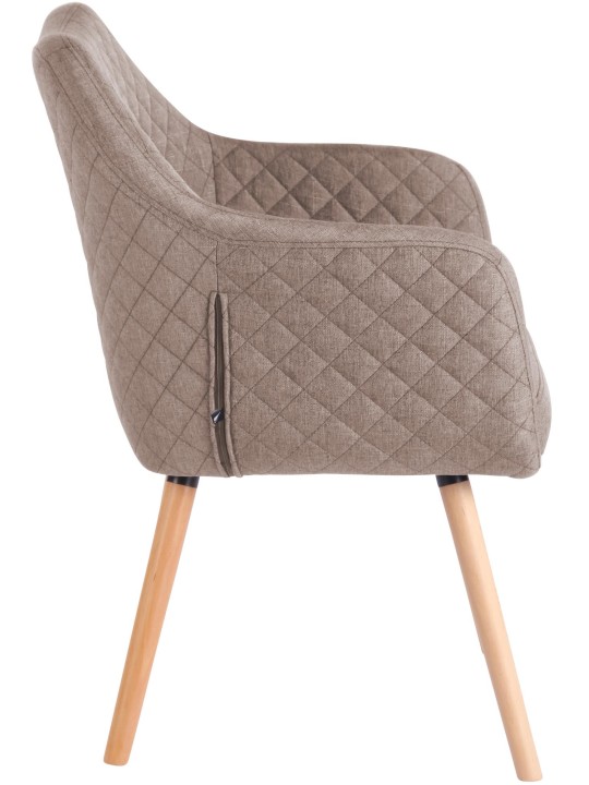Eetkamerstoel Gent stof natura, taupe