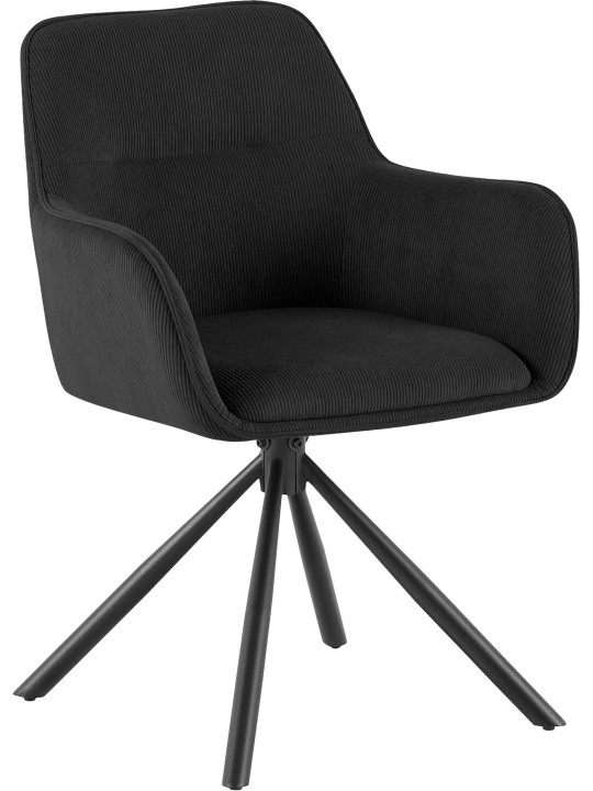 Stoel Tipton Cord, zwart Stoel Tipton Cord, zwart