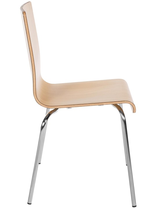 Set van 4 bezoekersstoelen Gahanna, natuur Set van 4 bezoekersstoelen Gahanna, natuur