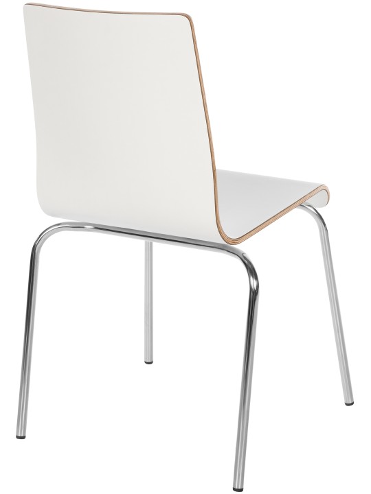 Set van 4 bezoekersstoelen Gahanna, wit Set van 4 bezoekersstoelen Gahanna, wit